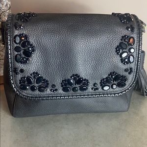 Kate Spade jeweled leather Satchel